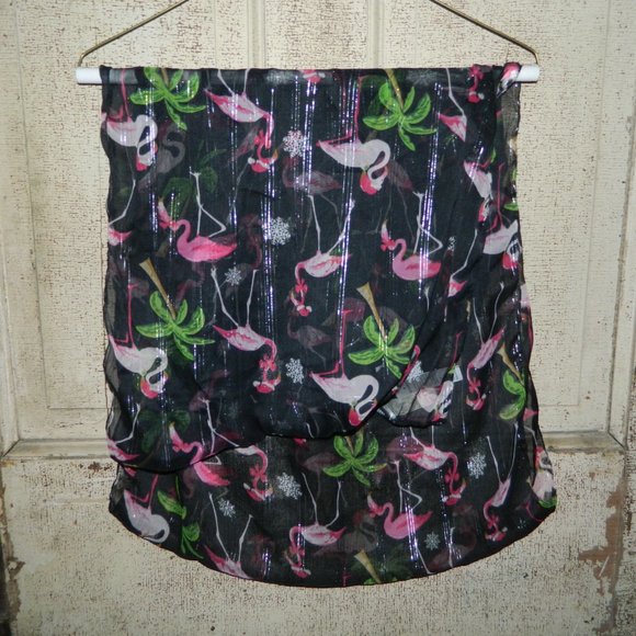 Collection 18 Pink Flamingo Infinity Scarf NWT - Picture 3 of 5